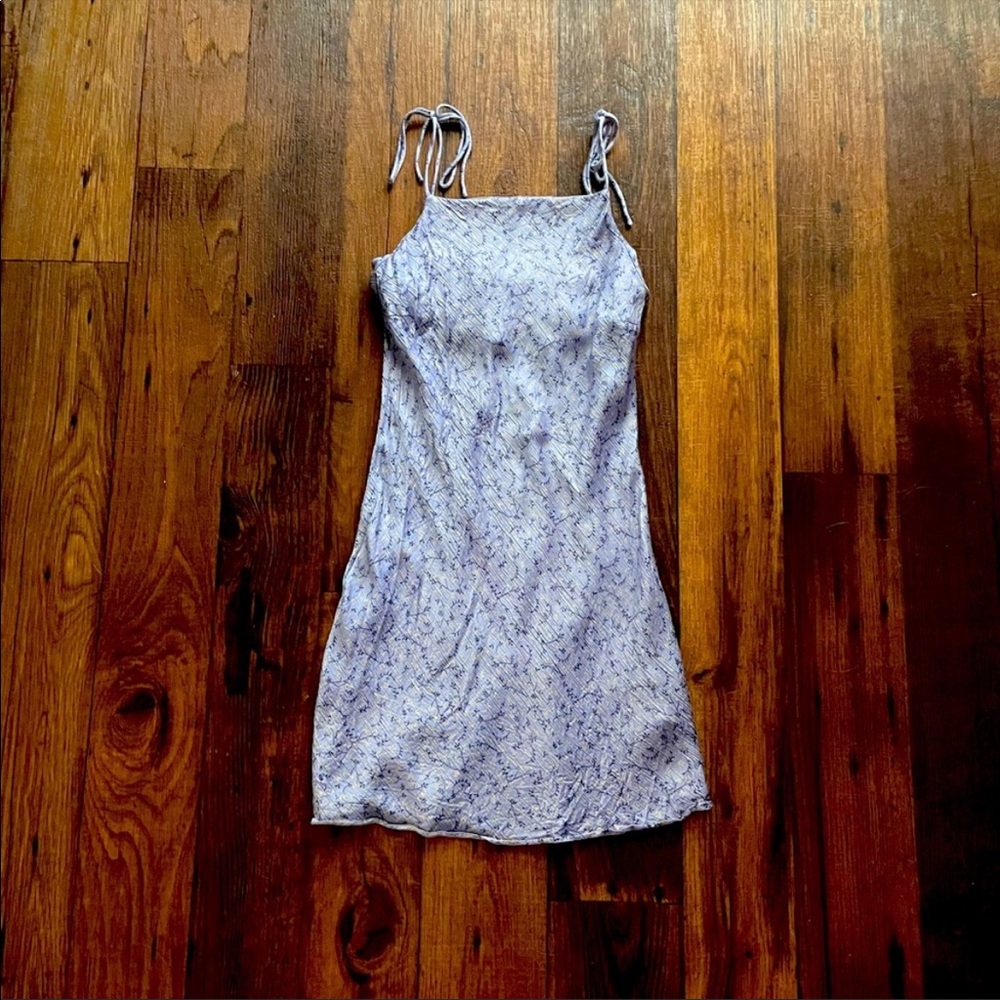Zara Purple Soft Floral Dress